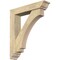 Ekena Millwork Imperial Traditional Rough Sawn Bracket w/ Offset Brace, Douglas Fir, 6"W x 28"D x 32"H BKT0604X28X32IMP01RDF - alternate 1